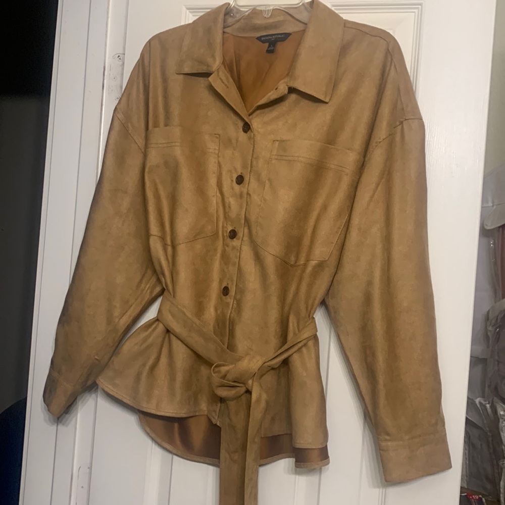 Banana republic large suede top